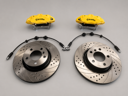 Kit Impianto Frenante Maggiorato Anteriore 4 pompanti Brembo per BMW Serie E/F 1 2 3 4 (non M)